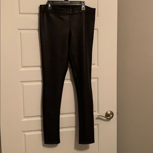 Black Faux Leather Leggings
